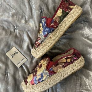 NWT Vidorreta Espadrille Sequin 1.5” Platforms Sz 40 (US 8.5/9)